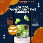 Extra Bass P61 Pro Transparent TWS Earbuds