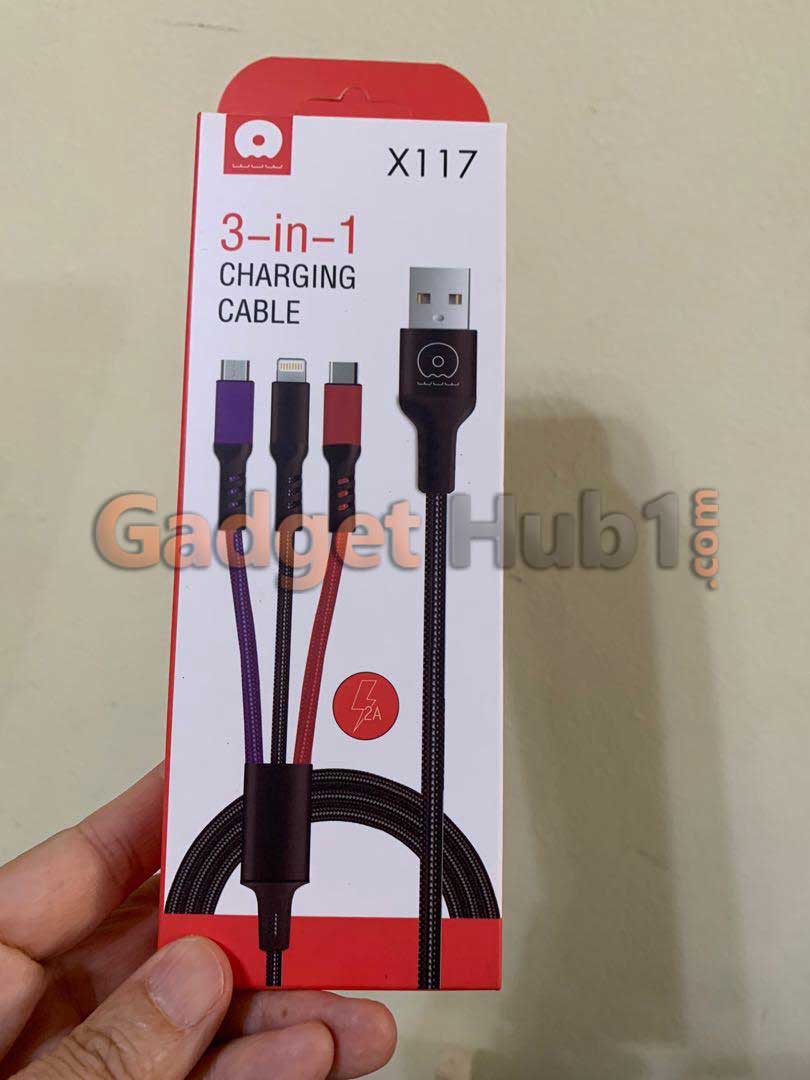 WUW - 3-in-1 Charging Cable For iPhone+Mice+Type-c
