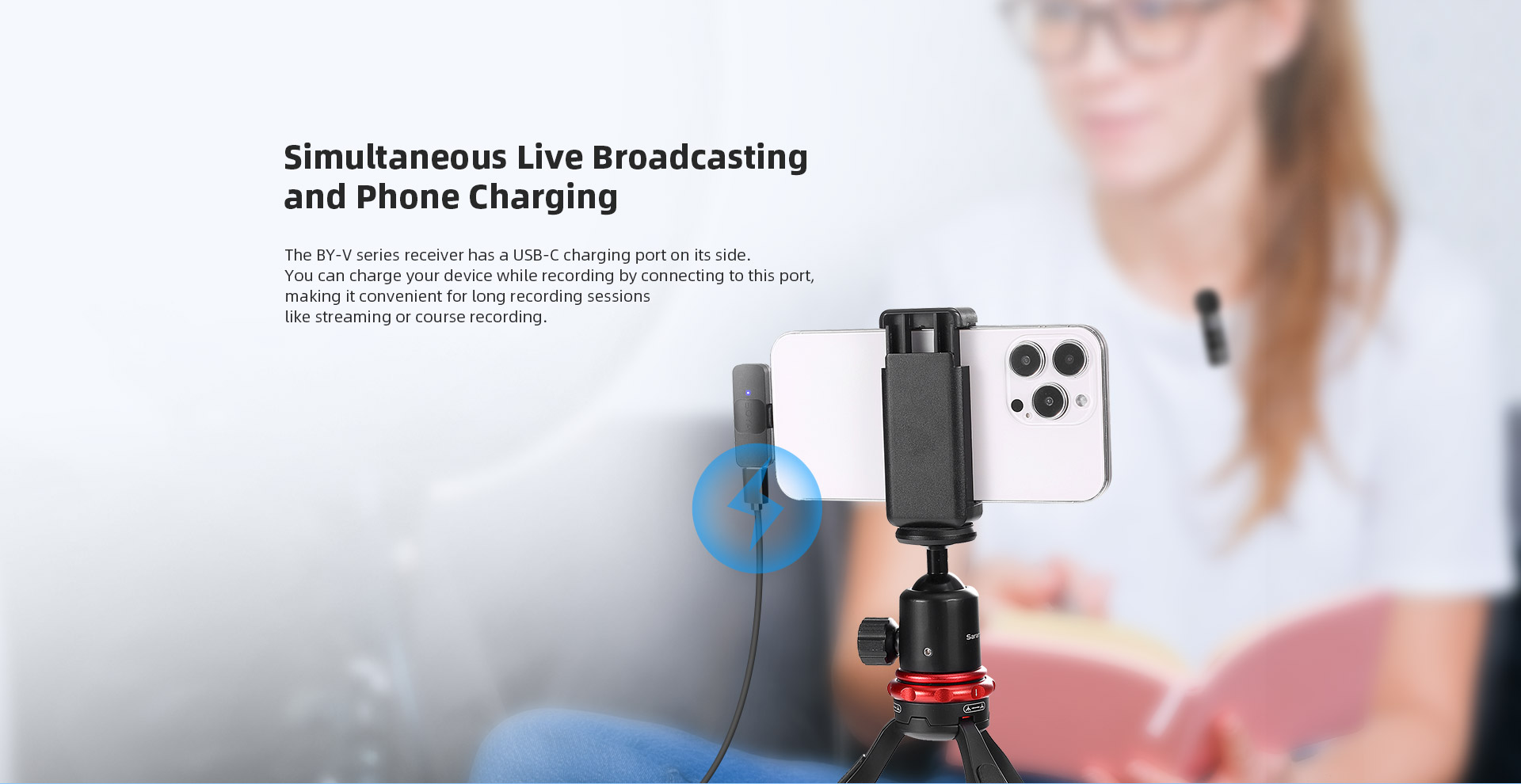 BOYA BY-V10 Wireless Microphone For Type-C Devices