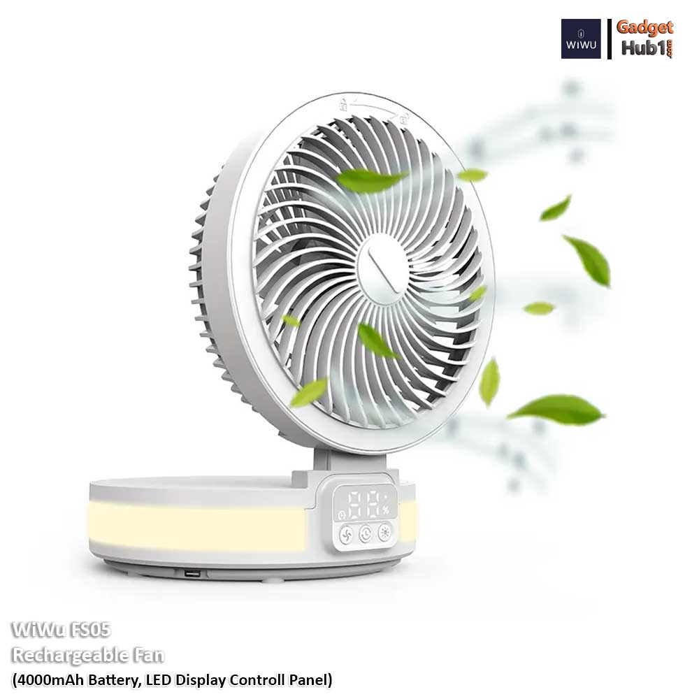 WiWu FS05 Rechargeable Fan Best Price At GADGETHUB1.COM