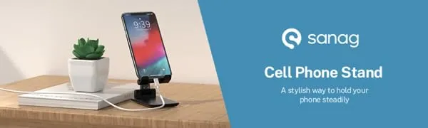 Foldable Portable Desktop Stand Phone & Tablet Stand-Adjustable Height And Angle Phone Holder For Desk