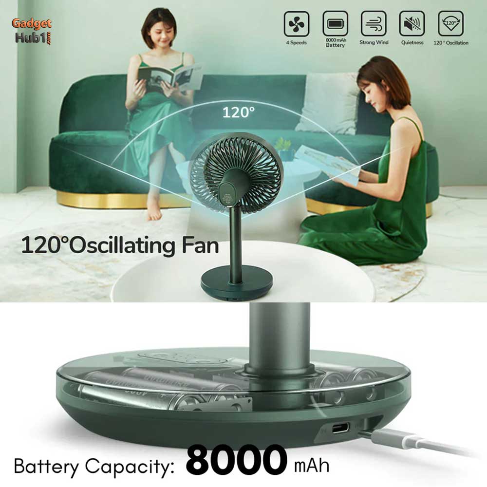 JISULIFE FA13P Rechargeable Fan Price in Bangladesh