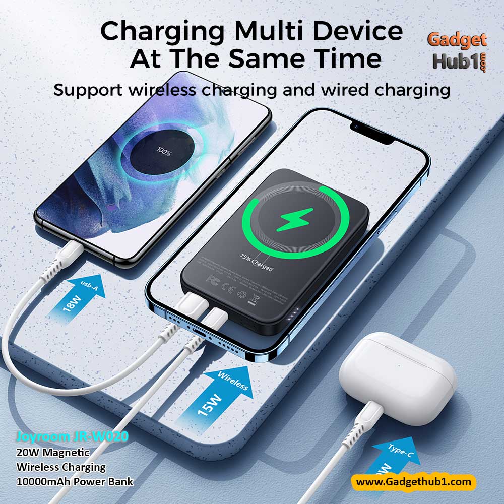 Joyroom JR-W020 20W Magnetic Wireless Charging 10000mAh Power Bank