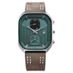 Fastrack 3270SL03 Fleek Quartz Multifunction Green Dial Leather Strap Analog Watch - For Men at Gadget Hub1