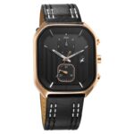 FASTRACK 3270WL01 FLEEK QUARTZ MULTIFUNCTION ANALOG WATCH Black DIAL LEATHER STRAP – FOR MEN