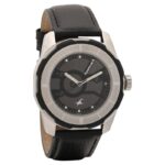 Fastrack Quartz NS3099SL02 Analog Watch for Mens - Black Dial Leather Strap
