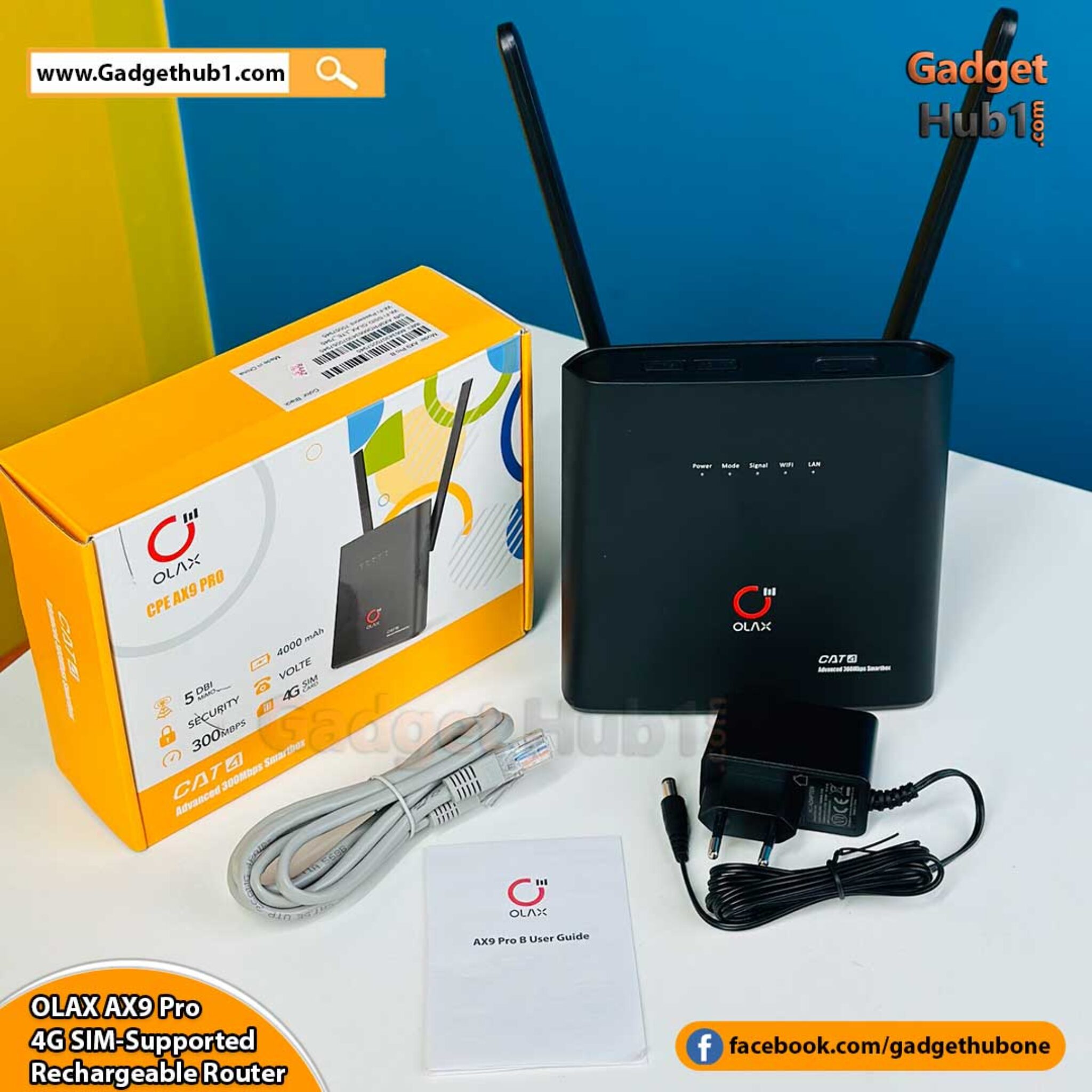 OLAX AX9 Pro 300Mbps 4G SIM Supported WiFi Router Price