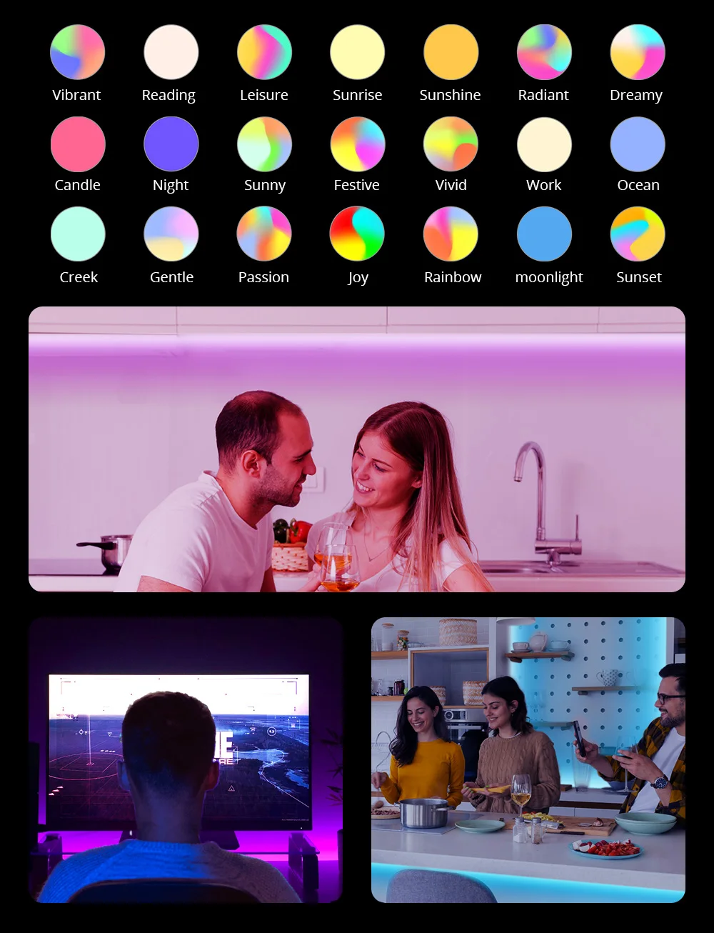 SONOFF WiFi + Bluetooth RGB LED Strip Light- Work With Alexa, Google Home, Dance With Music (16 Feet, Sonoff L2)