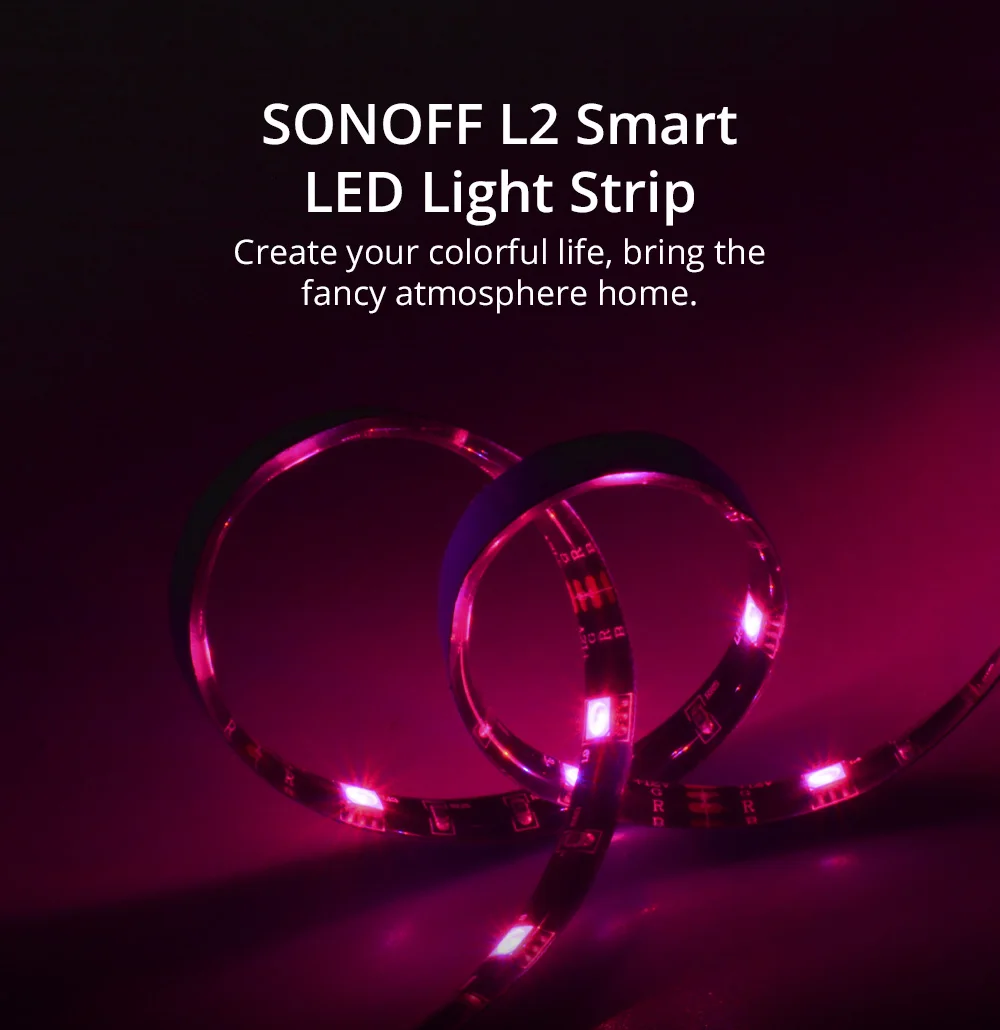 SONOFF L2 WiFi + Bluetooth RGB LED Strip Light