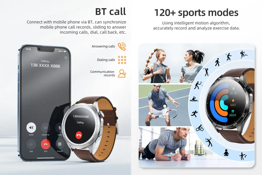 HOCO Y21 AMOLED Bluetooth Calls Sports Smart Watch (IP67 Waterproof)