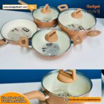 Kiam Die-Casting 7 set Non-Stick Pan Ceramic Coated Food Grade Cooking Set