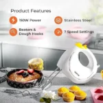 Geepas GHM43012 150W Hand Mixer