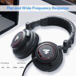 Maono AU-MH501 Professional Studio Monitor Headphone, Over Ear with 50mm Driver for Gaming, DJ, Studio and Microphone Recording