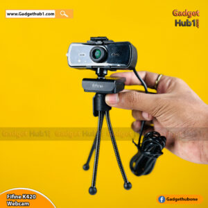 Fifine K420 Webcam 1440P, 2K Web Camera With Privacy Cover & Tripod