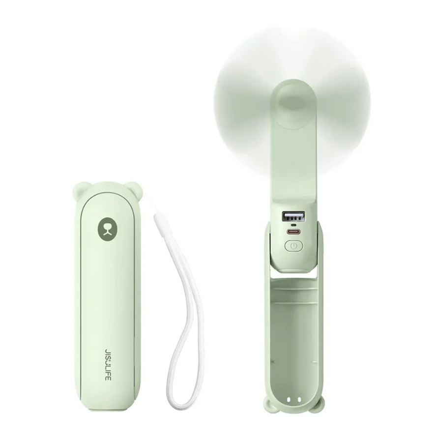 JISULIFE F8 3-in-1 Mini Foldable Handheld Fan Price In Bangladesh