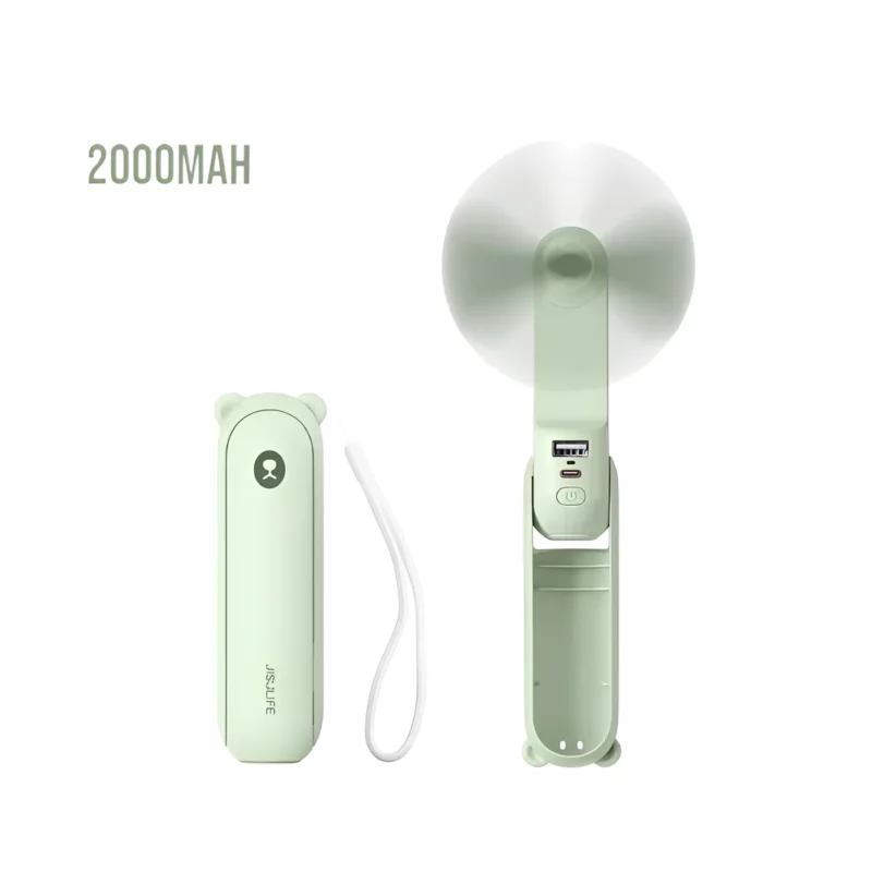 JISULIFE F8 3-in-1 Mini Foldable Handheld Fan