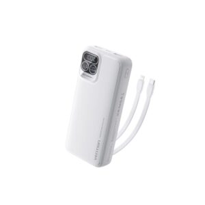 VENTION I15BB-V2 22.5W 20000mAh Power Bank with Built-in USB-C & Lightning Cables