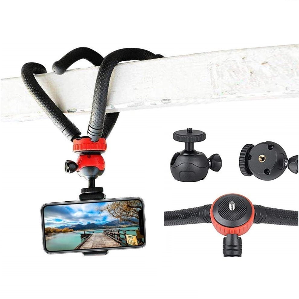 Octopus Tripod With Ball Head + 360 Degree Mobile Holder