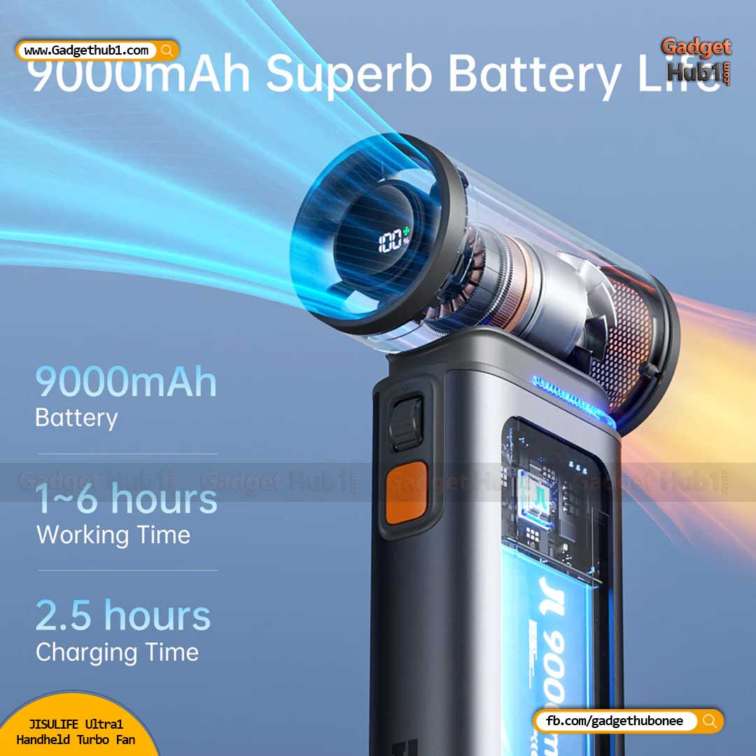 JISULIFE Ultra1 Handheld Turbo Fan