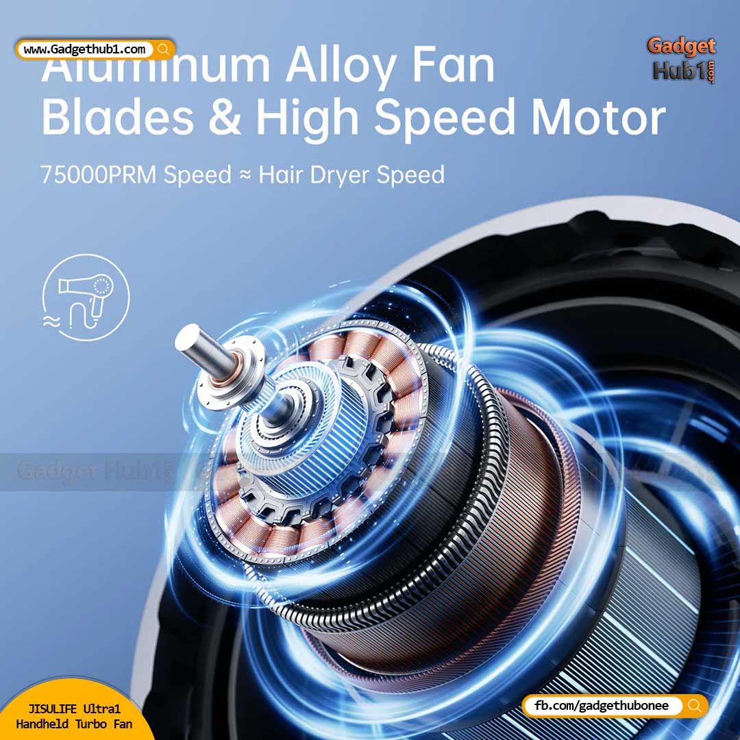 JISULIFE Ultra1 Handheld Turbo Fan