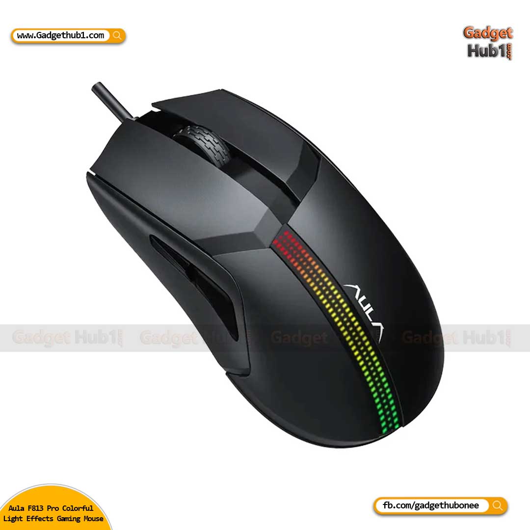 Aula F813 Pro Colorful Light Effects Gaming Mouse