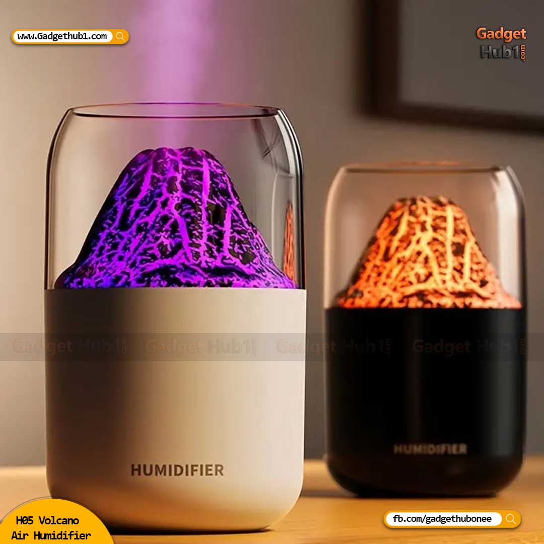 H05 Volcano Air Humidifier with Night Light – 180ML