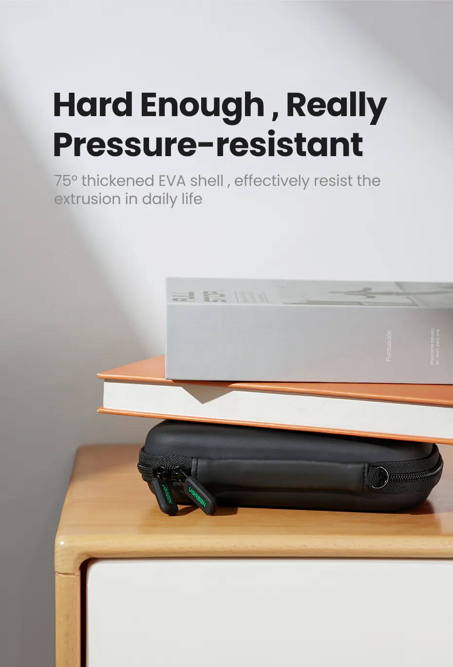 UGREEN LP128 Hard Disk Storage Bag Large Size - 6.8 Inch - Carrying Bag - Hard disk Storage Large Size Bag - Accessory Carrying Bag