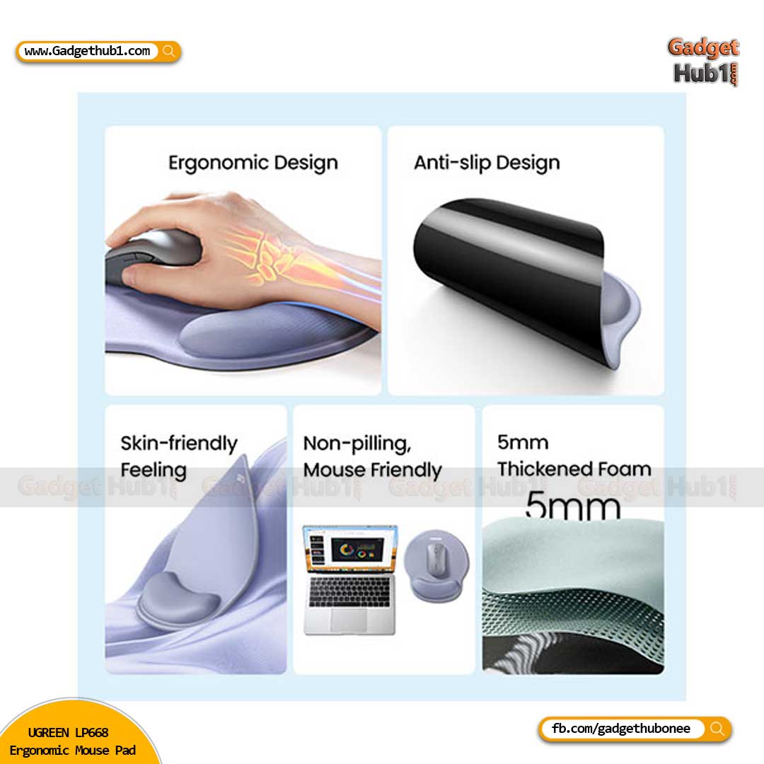 UGREEN LP668 Ergonomic Mouse Pad