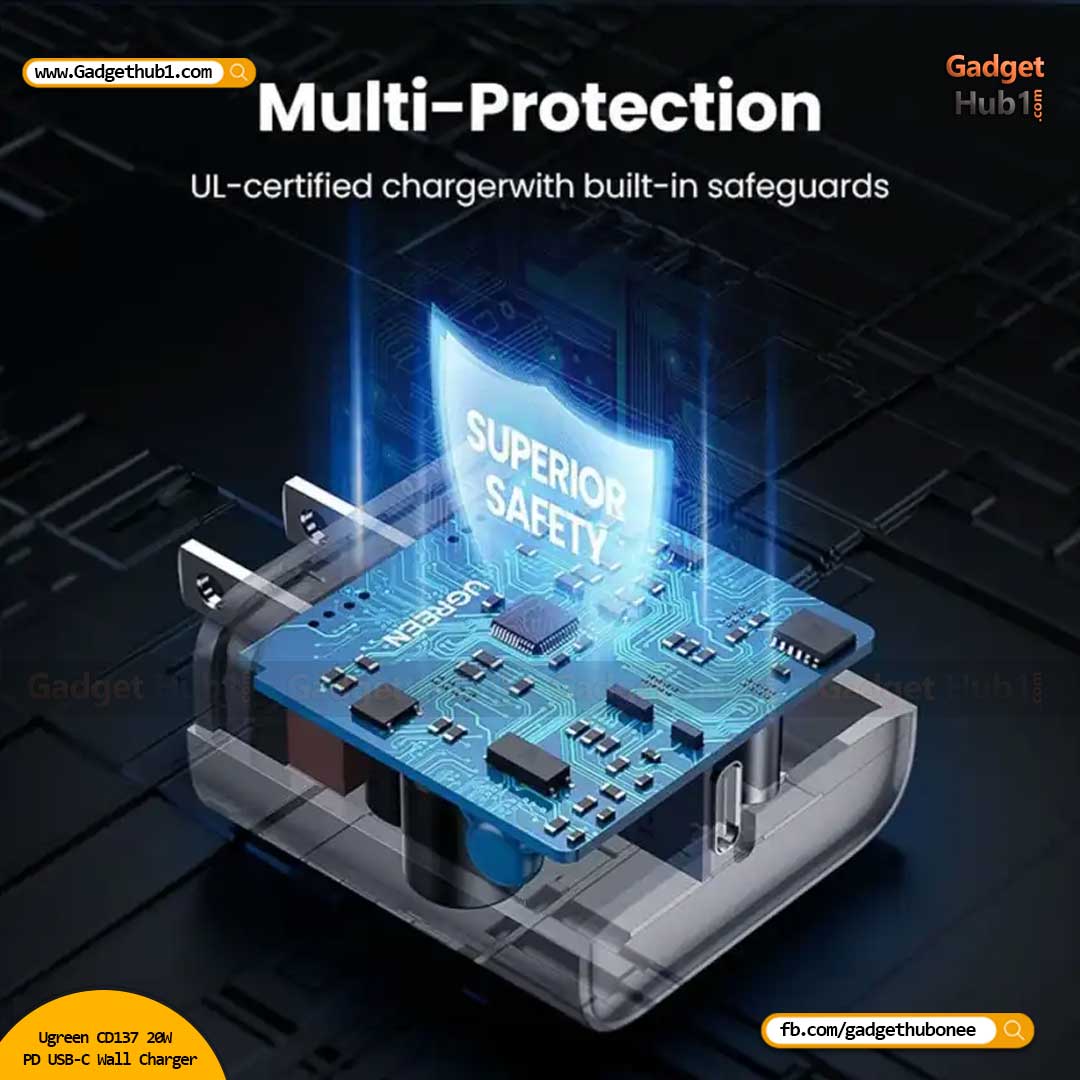 UGREEN CD137 20W Fast Charging Power Adapter