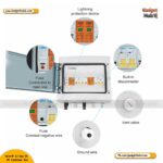 GearUP 12-Way DC PV Combiner Box with MCB, Fuse & SPD (IP65 Waterproof)