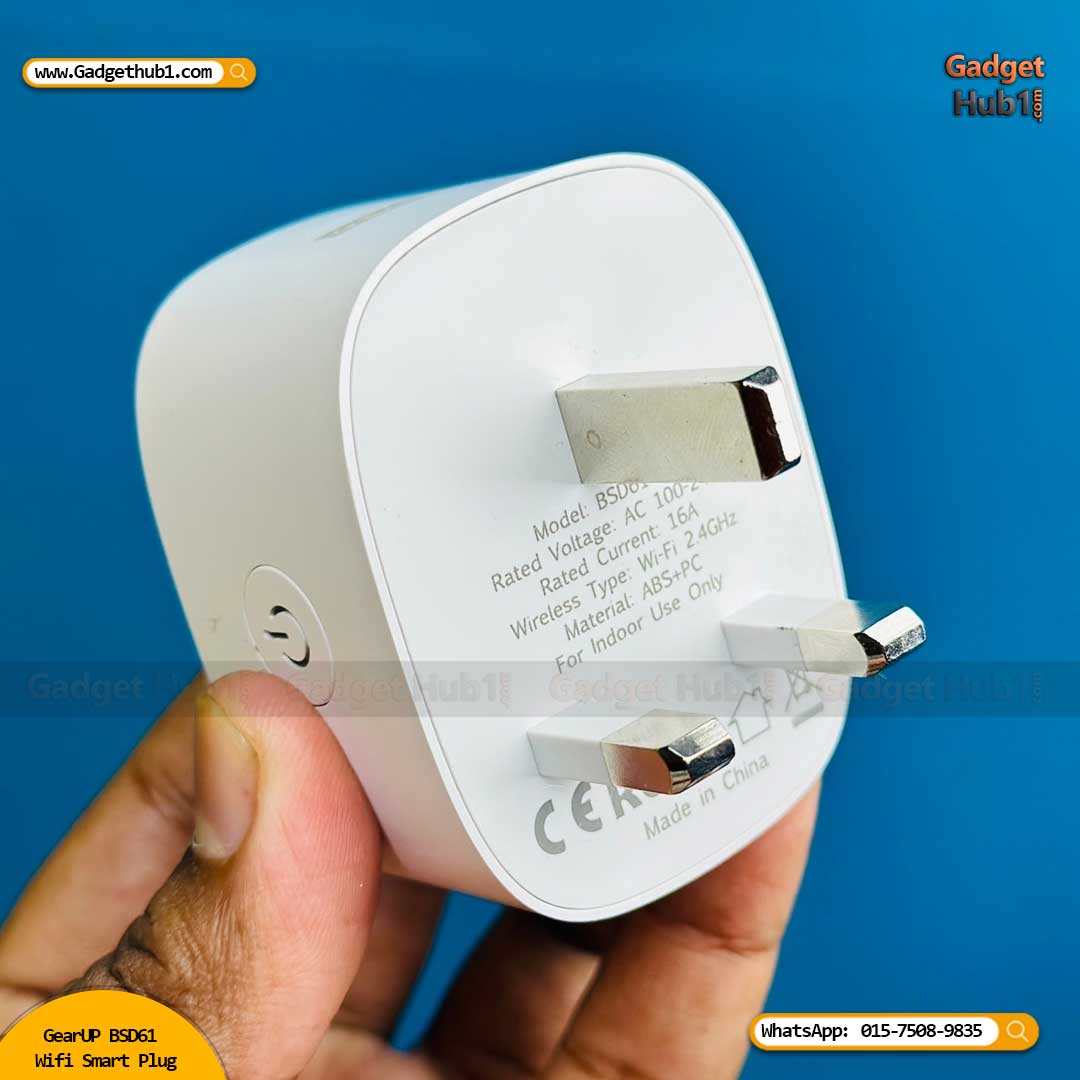 GearUP BSD61 Wifi Smart Plug With Energy Monitoring