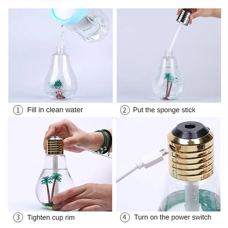 Creative Bulb Shaped Humidifier