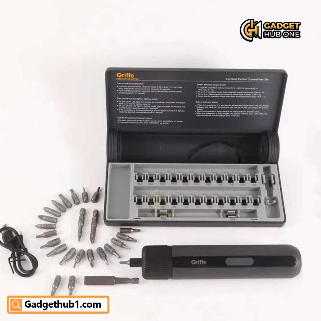 Griffe Cordless Electric Screwdriver Set