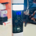 GearUP Rechargeable BLDC Solar Stand Fan (AC+DC)