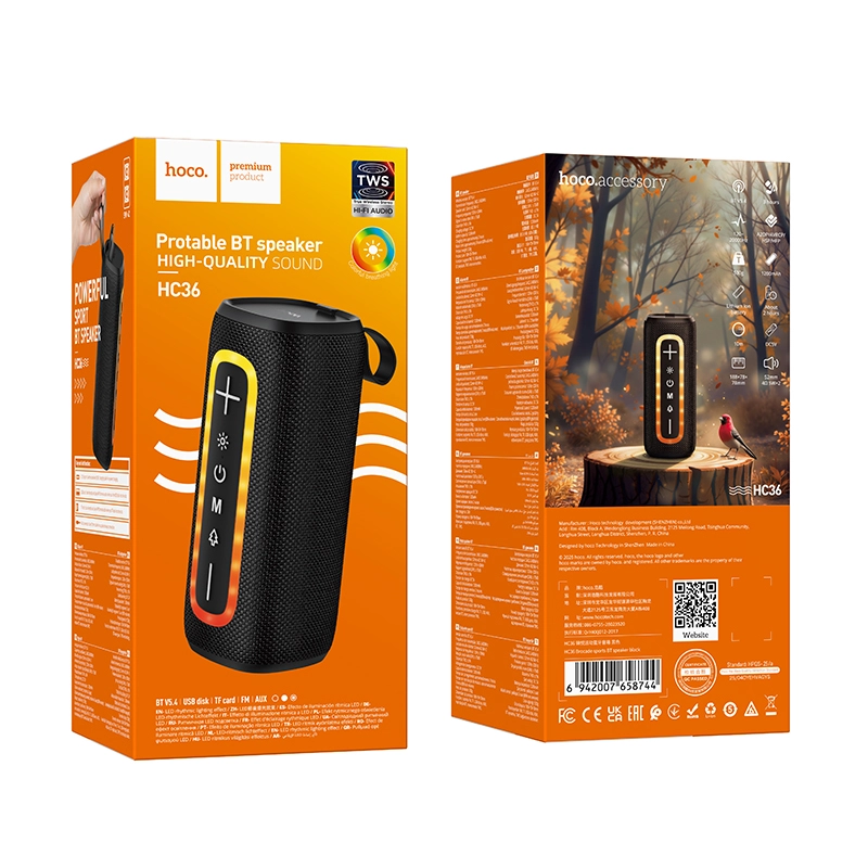 HC36 Brocade 10W Sports Bluetooth Speaker