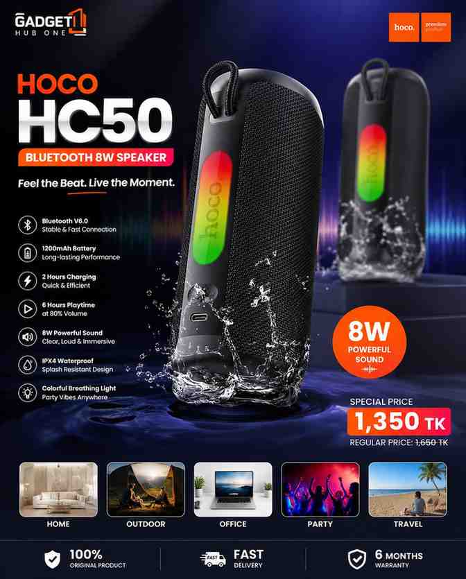 Hoco HC50 BT V6.0 8W Speaker