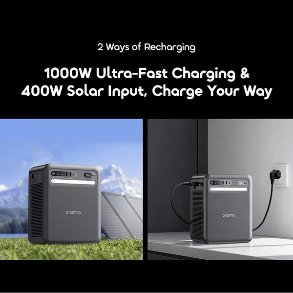 oraimo KILI 500W Solar Power Station 1000Wh