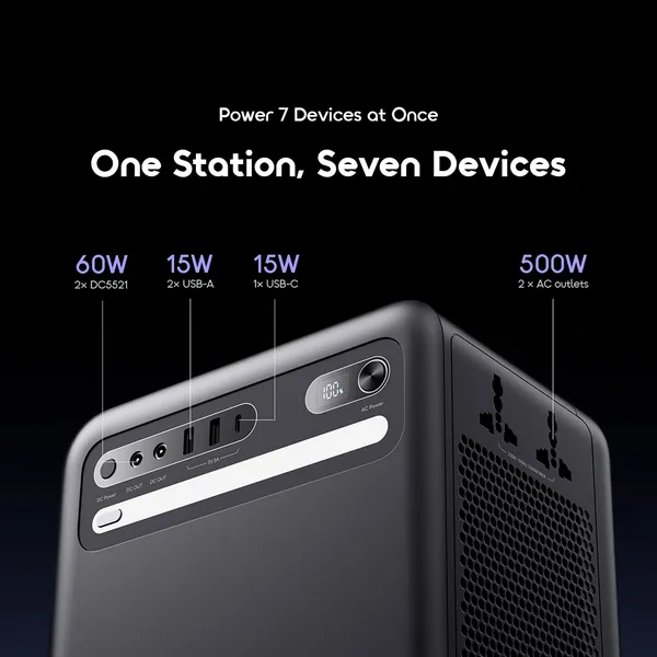 oraimo KILI 500W Solar Power Station 1000Wh