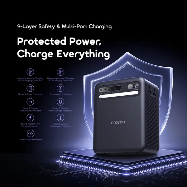 oraimo KILI 500W Solar Power Station 1000Wh
