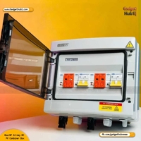 GearUP 12-Way DC PV Combiner Box with MCB, Fuse & SPD (IP65 Waterproof)