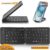 Rechargeable Ultra Slim Foldable Pocket Bluetooth Keyboard Compatible iOS Android Windows Smartphone Tablet and Laptop