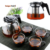 Special Tea Gift Set 5pcs 900ml Glass Teapot Elegant Kitchen Cup